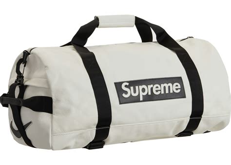 supreme duffle bag leather.